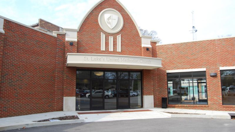 St. Luke's UMC Hospitality Hall construction, Memphis TN